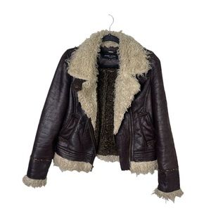 Faux shearling jacket